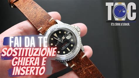 spiegazioni come di cambia ghiera di rolex submariner|La sostituzione della ghiera nei Rolex .